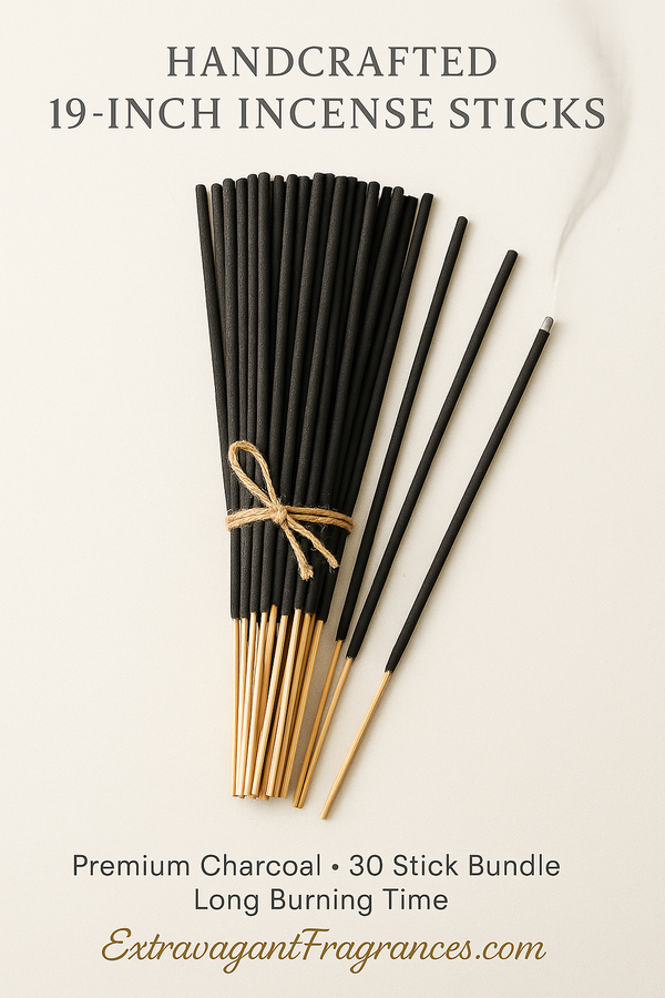 30 x 19 inch - Hand Dipped Charcoal Incense Stick